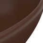 Matte dark brown ceramic oval luxury washbasin 40x33 cm by vidaXL, Sinks - Ref: Foro24-146929, Price: 55,04 €, Discount: %