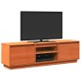 Mueble de TV madera maciza de pino marrón cera 140x35x40 cm de , Muebles TV - Ref: Foro24-847131, Precio: 138,85 €, Descuento: %