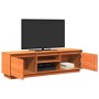 Solid pine wood TV stand in brown wax finish, 140x35x40 cm by , TV Furniture - Ref: Foro24-847131, Price: 138,99 €, Discount: %