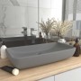 Lavabo de lujo de cerámica rectangular gris claro mate 71x38 cm de vidaXL, Lavabos - Ref: Foro24-146960, Precio: 99,38 €, Des...