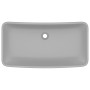 Lavabo de lujo de cerámica rectangular gris claro mate 71x38 cm de vidaXL, Lavabos - Ref: Foro24-146960, Precio: 100,99 €, De...