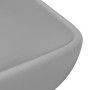 Matte light gray rectangular ceramic luxury washbasin 71x38 cm by vidaXL, Sinks - Ref: Foro24-146960, Price: 99,38 €, Discoun...