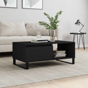 Mesa de centro madera contrachapada negro 90x50x36,5 cm de , Mesas de centro - Ref: Foro24-830573, Precio: 71,99 €, Descuento: %