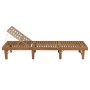 Folding sun lounger with solid acacia wood cushion. by , Loungers - Ref: Foro24-3064167, Price: 216,13 €, Discount: %