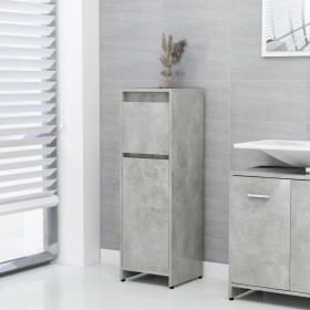 Armario de baño contrachapada gris hormigón 30x30x95 cm de vidaXL, Muebles de baño - Ref: Foro24-802664, Precio: 42,57 €, Des...