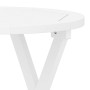 Folding garden table solid white acacia wood Ø 46 cm by , Garden tables - Ref: Foro24-312117, Price: 45,40 €, Discount: %