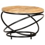 Black rough mango solid wood coffee table 60x60x40 cm by , Coffee table - Ref: Foro24-321935, Price: 152,25 €, Discount: %