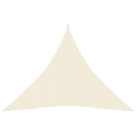 HDPE cream sail awning 160 g/m² 6x6x6 m by , Umbrellas - Ref: Foro24-311212, Price: 39,99 €, Discount: %