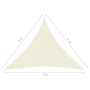 HDPE cream sail awning 160 g/m² 6x6x6 m by , Umbrellas - Ref: Foro24-311212, Price: 39,99 €, Discount: %