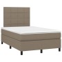 Cama box spring con colchón tela gris taupe 120x190 cm de , Camas y somieres - Ref: Foro24-3269885, Precio: 409,17 €, Descuen...