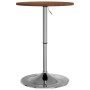 Dark brown solid oak high table Ø50x89.5 cm by , Kitchen and dining tables - Ref: Foro24-3270618, Price: 85,38 €, Discount: %