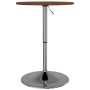 Dark brown solid oak high table Ø50x89.5 cm by , Kitchen and dining tables - Ref: Foro24-3270618, Price: 85,38 €, Discount: %