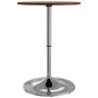 Dark brown solid oak high table Ø50x89.5 cm by , Kitchen and dining tables - Ref: Foro24-3270618, Price: 85,38 €, Discount: %