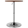 Dark brown solid oak high table Ø50x89.5 cm by , Kitchen and dining tables - Ref: Foro24-3270618, Price: 85,38 €, Discount: %