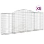 Gabionenkörbe 5 Stk. Bogenform Eisen 300x30x120/140 cm von , Töpfe und Pflanzgefäße - Ref: Foro24-3146542, Preis: 591,99 €, R...