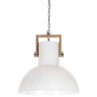 Round industrial pendant lamp mango 25 W white 52 cm E27 by vidaXL, Lamps - Ref: Foro24-320844, Price: 96,17 €, Discount: %