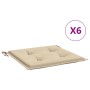 Cojines de silla de jardín 6 uds tela Oxford beige 40x40x3 cm de , Cojines para sillas y sofás - Ref: Foro24-314009, Precio: ...