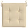 Cojines de silla de jardín 6 uds tela Oxford beige 40x40x3 cm de , Cojines para sillas y sofás - Ref: Foro24-314009, Precio: ...