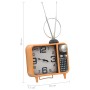 Orange and black iron and MDF table clock 25x11x48 cm by vidaXL, Desk and shelf clocks - Ref: Foro24-321479, Price: 29,38 €, ...