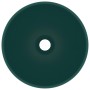 Matte dark green ceramic round luxury washbasin 32.5x14 cm by vidaXL, Sinks - Ref: Foro24-146970, Price: 61,93 €, Discount: %