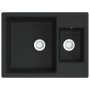 Double sink kitchen with overflow black granite by vidaXL, Sinks - Ref: Foro24-147085, Price: 206,79 €, Discount: %