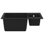 Double sink kitchen with overflow black granite by vidaXL, Sinks - Ref: Foro24-147085, Price: 206,79 €, Discount: %