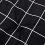 Cushions for high-back chairs 4 pcs black checkered fabric by , Cushions for chairs and sofas - Ref: Foro24-361257, Price: 77...