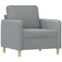 Set of sofas with 4 light gray fabric cushions by , Sofas - Ref: Foro24-3202078, Price: 779,78 €, Discount: %