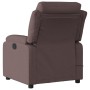 Sillón de masaje reclinable de tela marrón oscuro de , Sillones - Ref: Foro24-373479, Precio: 253,91 €, Descuento: %