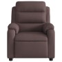 Sillón de masaje reclinable de tela marrón oscuro de , Sillones - Ref: Foro24-373479, Precio: 253,91 €, Descuento: %