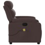 Sillón de masaje reclinable de tela marrón oscuro de , Sillones - Ref: Foro24-373479, Precio: 253,91 €, Descuento: %