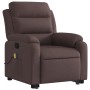 Silla de masaje reclinable de pie de tela marrón oscuro de , Sillones - Ref: Foro24-3204997, Precio: 305,39 €, Descuento: %