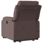 Silla de masaje reclinable de pie de tela marrón oscuro de , Sillones - Ref: Foro24-3204997, Precio: 305,39 €, Descuento: %