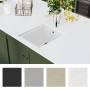 Kitchen sink with white granite overflow by vidaXL, Sinks - Ref: Foro24-147076, Price: 174,57 €, Discount: %