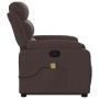 Silla de masaje reclinable de pie de tela marrón oscuro de , Sillones - Ref: Foro24-3204997, Precio: 305,39 €, Descuento: %