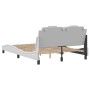 Estructura de cama cabecero cuero sintético blanco 140x190 cm de , Camas y somieres - Ref: Foro24-3208090, Precio: 185,47 €, ...