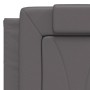 Estructura cama con luces LED cuero sintético gris 140x200 cm de , Camas y somieres - Ref: Foro24-3214025, Precio: 203,99 €, ...