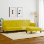 2-seater sofa bed with yellow velvet ottoman by , Sofas - Ref: Foro24-3216254, Price: 302,05 €, Discount: %