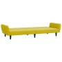 2-seater sofa bed with yellow velvet ottoman by , Sofas - Ref: Foro24-3216254, Price: 302,05 €, Discount: %