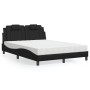 Bed with black synthetic leather mattress 140x200 cm by , Beds and slatted bases - Ref: Foro24-3208796, Price: 419,04 €, Disc...