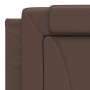 Bed with brown synthetic leather mattress 180x200 cm by , Beds and slatted bases - Ref: Foro24-3208812, Price: 466,50 €, Disc...