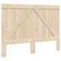 Solid pine wood bed frame with headboard 160x200 cm by , Beds and slatted bases - Ref: Foro24-3281559, Price: 228,97 €, Disco...