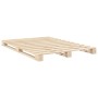 Solid pine wood bed frame with headboard 160x200 cm by , Beds and slatted bases - Ref: Foro24-3281559, Price: 228,97 €, Disco...