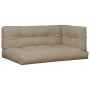 Palettenkissen, 3 Stück, grauer Taupé-Stoff von , Kissen für Stühle und Sofas - Ref: Foro24-3217128, Preis: 93,33 €, Rabatt: %