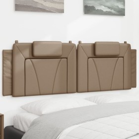 Padded headboard in synthetic leather, cappuccino color, 160 cm. by , Headboards and footboards - Ref: Foro24-374801, Price: ...