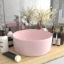 Luxury round matte pink ceramic washbasin 40x15 cm by vidaXL, Sinks - Ref: Foro24-147010, Price: 76,28 €, Discount: %