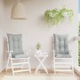 Cushions for high-back chair, 2 units, light gray melange fabric. by , Cushions for chairs and sofas - Ref: Foro24-4002346, P...