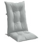 Cushions for high-back chair, 2 units, light gray melange fabric. by , Cushions for chairs and sofas - Ref: Foro24-4002346, P...