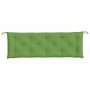 Cushion for garden bench in green melange fabric 150x50x7 cm by , Cushions for chairs and sofas - Ref: Foro24-4002558, Price:...