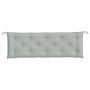 Light gray melange fabric cushion for garden bench 150x50x7 cm by , Cushions for chairs and sofas - Ref: Foro24-4002553, Pric...